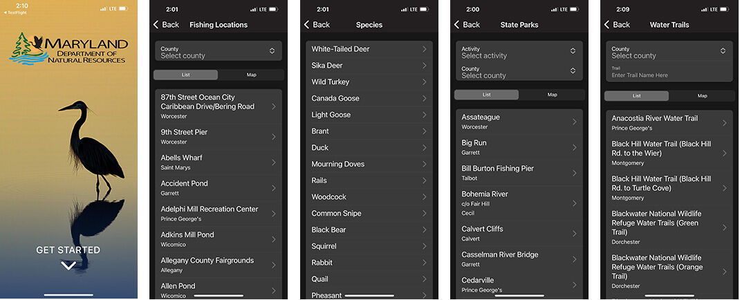 New Maryland DNR app